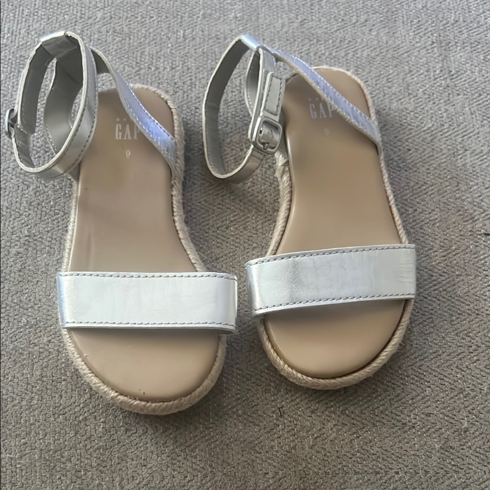 GAP Metallic Silver Women's Sandals